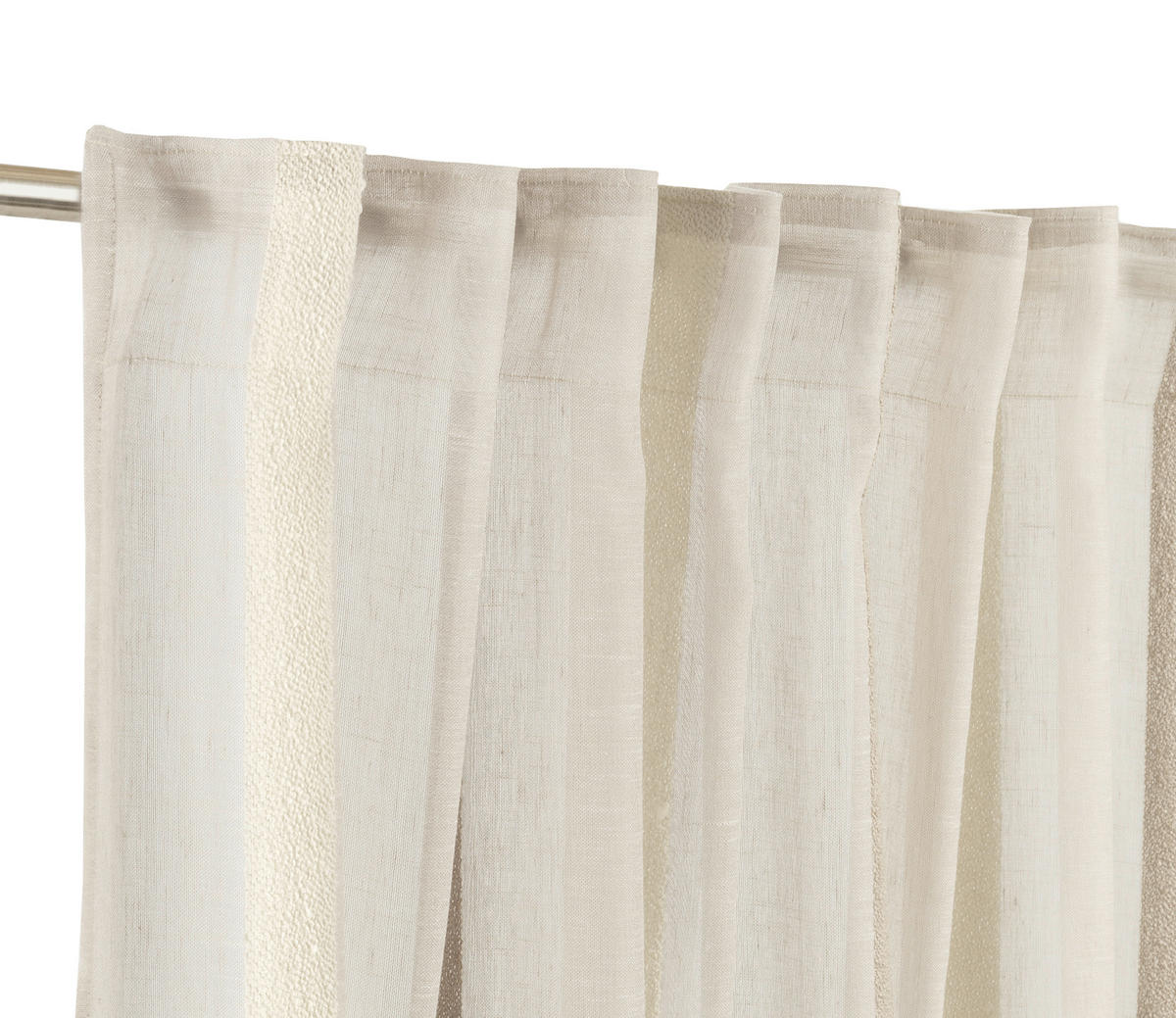 FERTIGVORHANG halbtransparent  - Sandfarben, Basics, Textil (130/250cm) - Schöner Wohnen