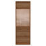 VITRINE Eiche furniert, massiv Eichefarben - Eichefarben/Nickelfarben, KONVENTIONELL, Glas/Holz (65,6/209,5/38cm) - Voleo