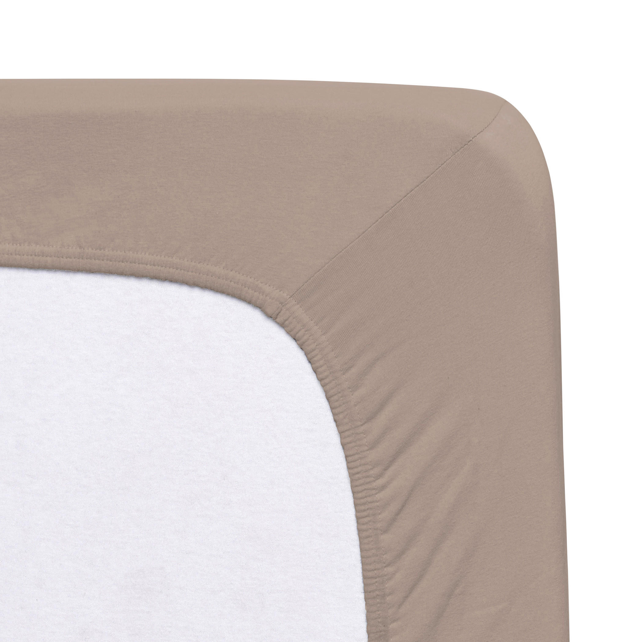 SPANNLEINTUCH 180-200/200-220 cm Jersey  - Hellbraun, Basics, Textil (180-200/200-220cm) - Florella