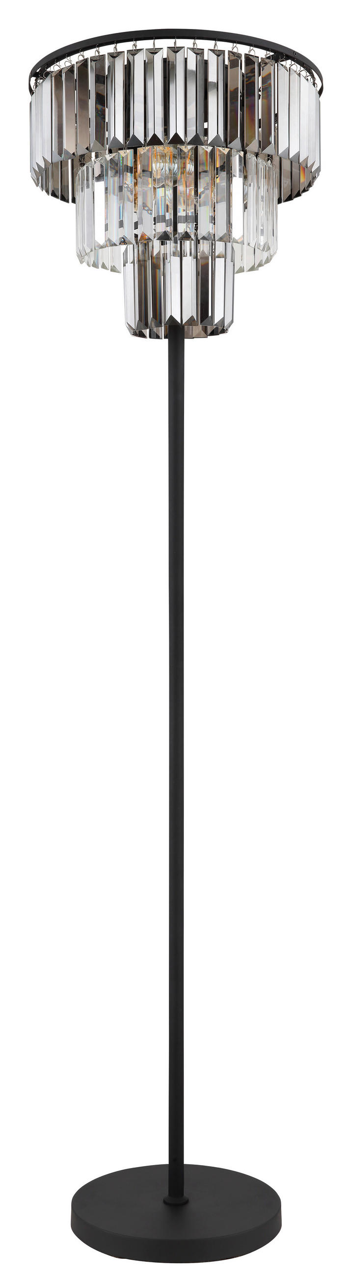 LAMPADAR - străveziu/negru, Lifestyle, plastic/sticlă (40/160cm)