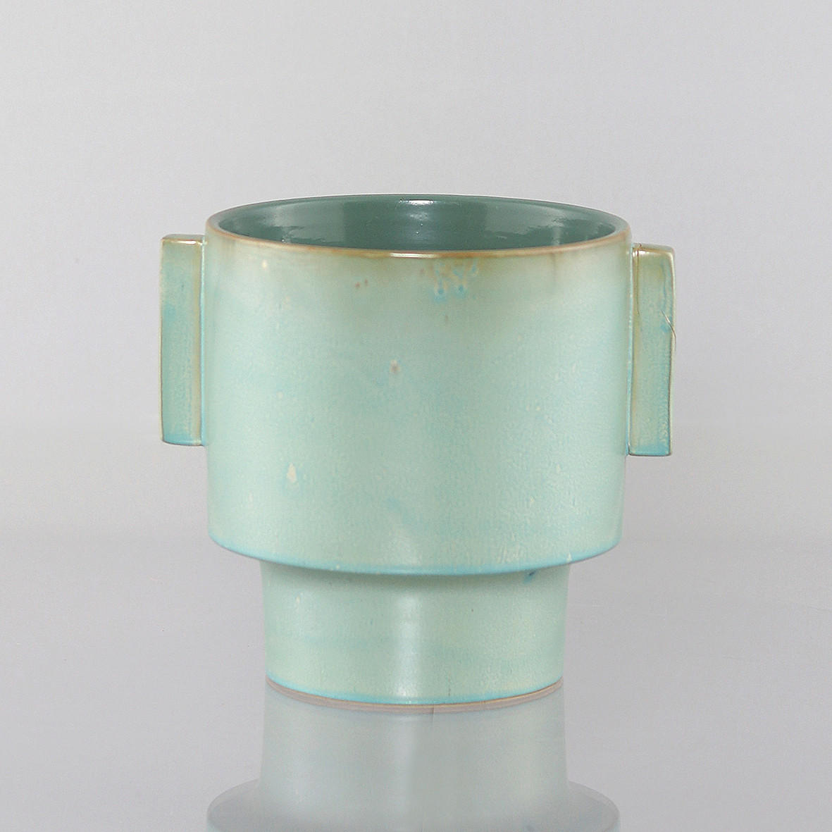 DEKOVASE  - Blau, Design, Keramik (22cm)