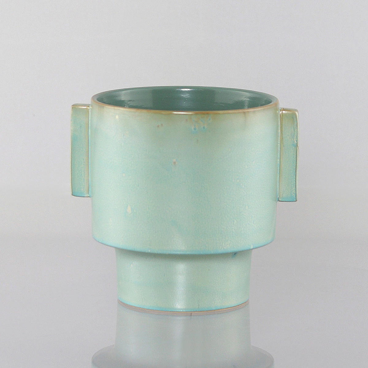DEKOVASE  - Blau, Design, Keramik (22cm)