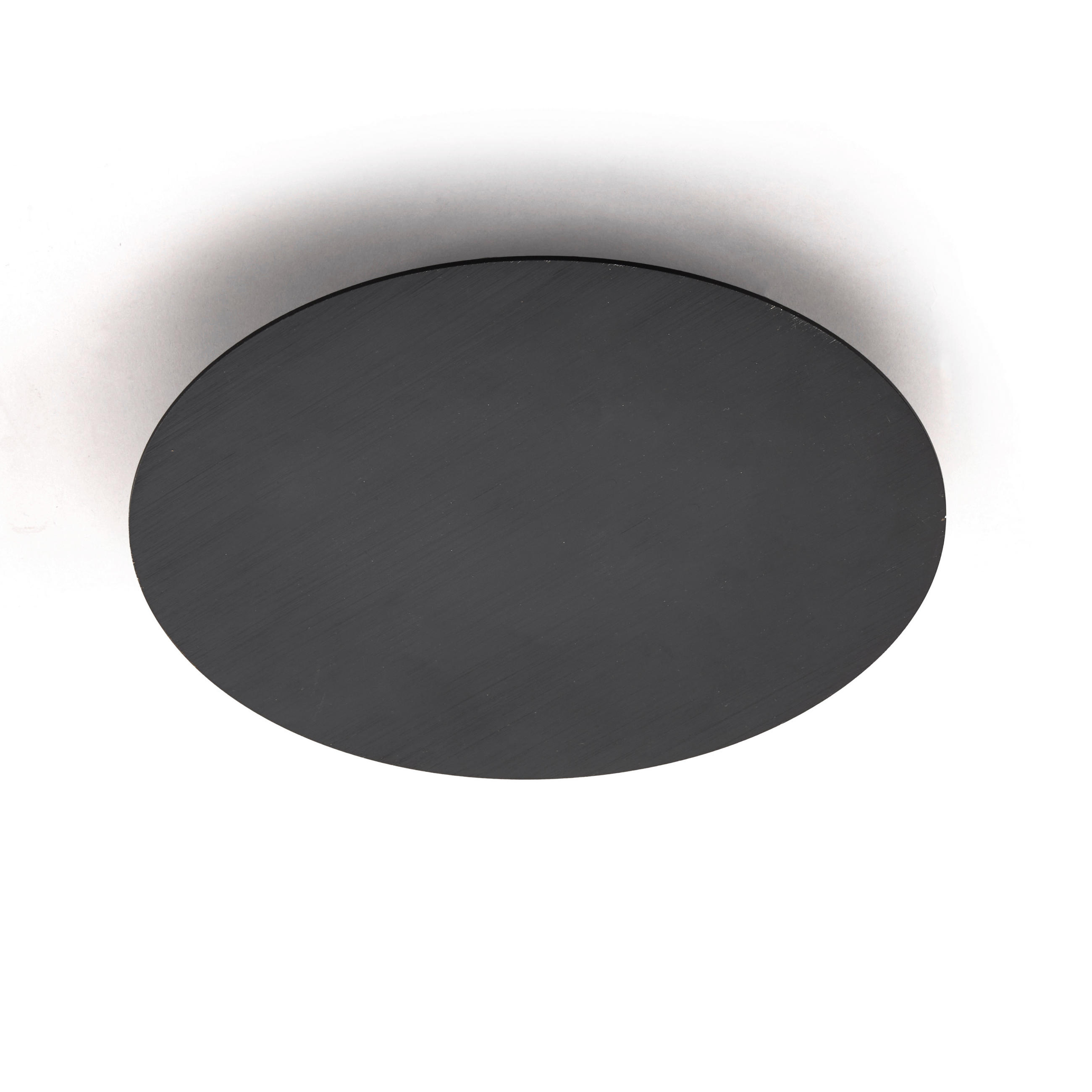 LED-WANDLEUCHTE Gr. 661 Wandleuchten rund Backlight 25 cm  - Schwarz, KONVENTIONELL, Metall (25cm) - Ambiente