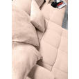 ECKSOFA Rosa Flachgewebe  - Schwarz/Rosa, KONVENTIONELL, Kunststoff/Textil (170/280cm) - Carryhome