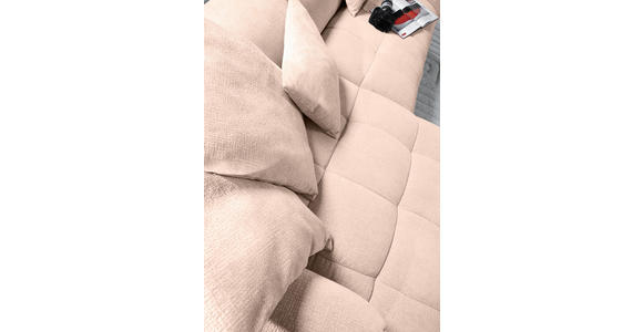 ECKSOFA Rosa Flachgewebe  - Schwarz/Rosa, KONVENTIONELL, Kunststoff/Textil (170/280cm) - Carryhome