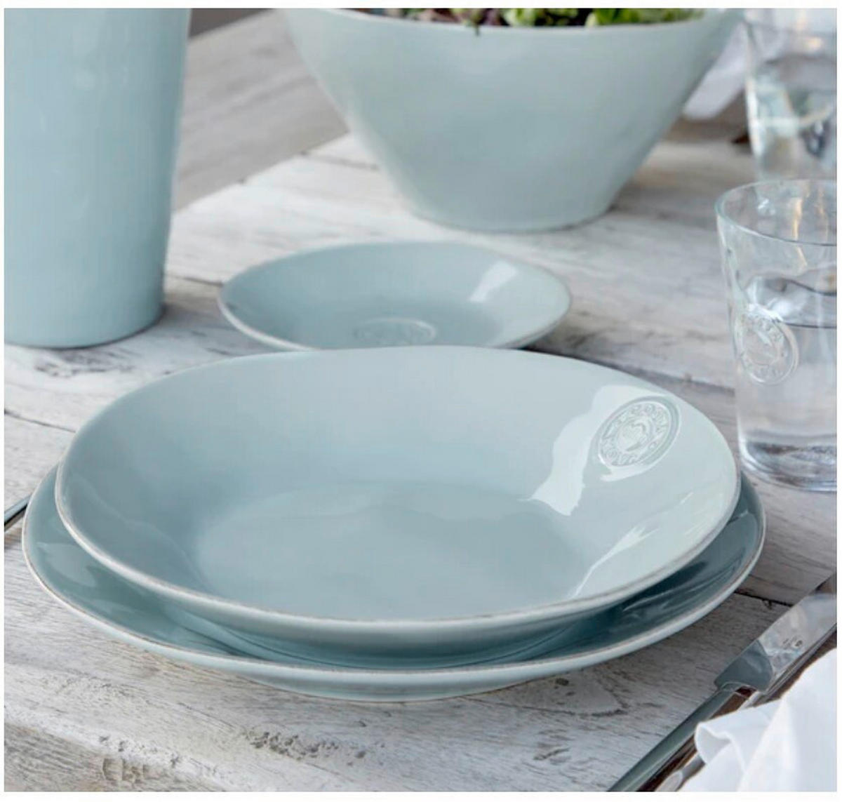 KOMBISERVICE NOVA 5-teilig  - Türkis, Basics, Keramik - Costa Nova