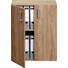 KOMODA - barvy dubu/černá, Design, kompozitní dřevo/umělá hmota (60/76,8/33,6cm) - Carryhome KOMODA - barvy dubu/černá, Design, kompozitní dřevo/umělá hmota (60/76,8/33,6cm) - Carryhome