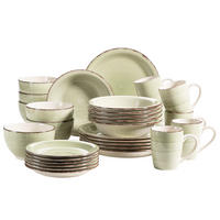 KOMBISERVICE 30-teilig Lumaca  - Olivgrün, Basics, Keramik (60/32/32cm) - Mäser