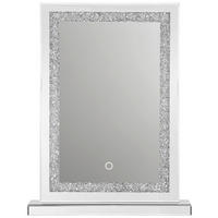 Extensie Masă Machiaj, străveziu, argintiu  - argintiu/străveziu, Trend, plastic/sticlă (50/18/65cm) - Xora