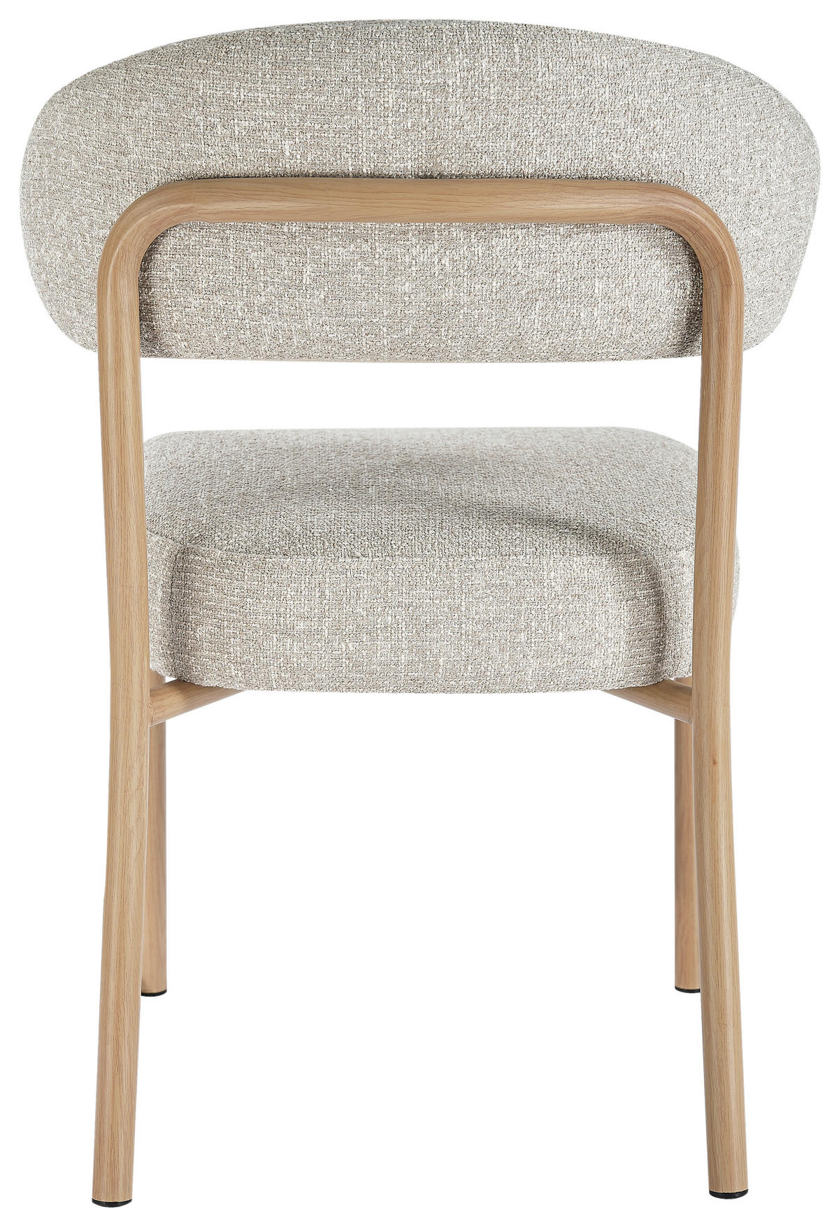 STUHL  Stoffauswahl Webstoff  Eichefarben, Beige  - Eichefarben/Beige, Design, Textil/Metall (56/82/58.5cm) - Milino