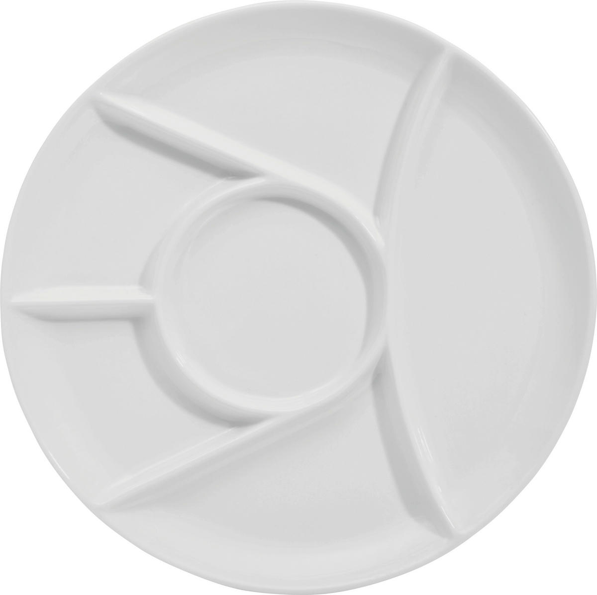 FONDUETELLER 25 cm  - Weiss, Basics, Keramik (25cm) - Homeware Profession.