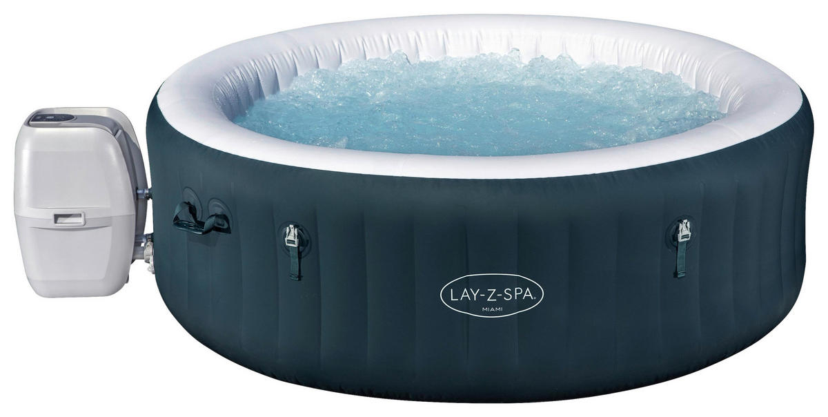 WHIRLPOOL MIAMI 60001 MIAMI AIRJET 196/66 cm  - Dunkelblau, KONVENTIONELL, Kunststoff/Metall (196/66cm) - Bestway
