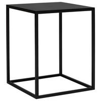 BEISTELLTISCH 40/40/50 cm Schwarz quadratisch  - Schwarz, Design, Metall (40/40/50cm) - Johann Jakob