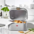 BROTKASTEN - Grau, Basics, Metall (18/18,5/12cm) - Wesco