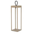 AKKU-TISCHLEUCHTE Miami 15/15/50 cm  - Sandfarben, KONVENTIONELL, Kunststoff/Metall (15/15/50cm) - Dieter Knoll