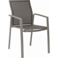 STAPELSESSEL Aluminium Graphitfarben, Grau, Silberfarben  - Silberfarben/Graphitfarben, Basics, Textil/Metall (58/90/64cm) - Stern