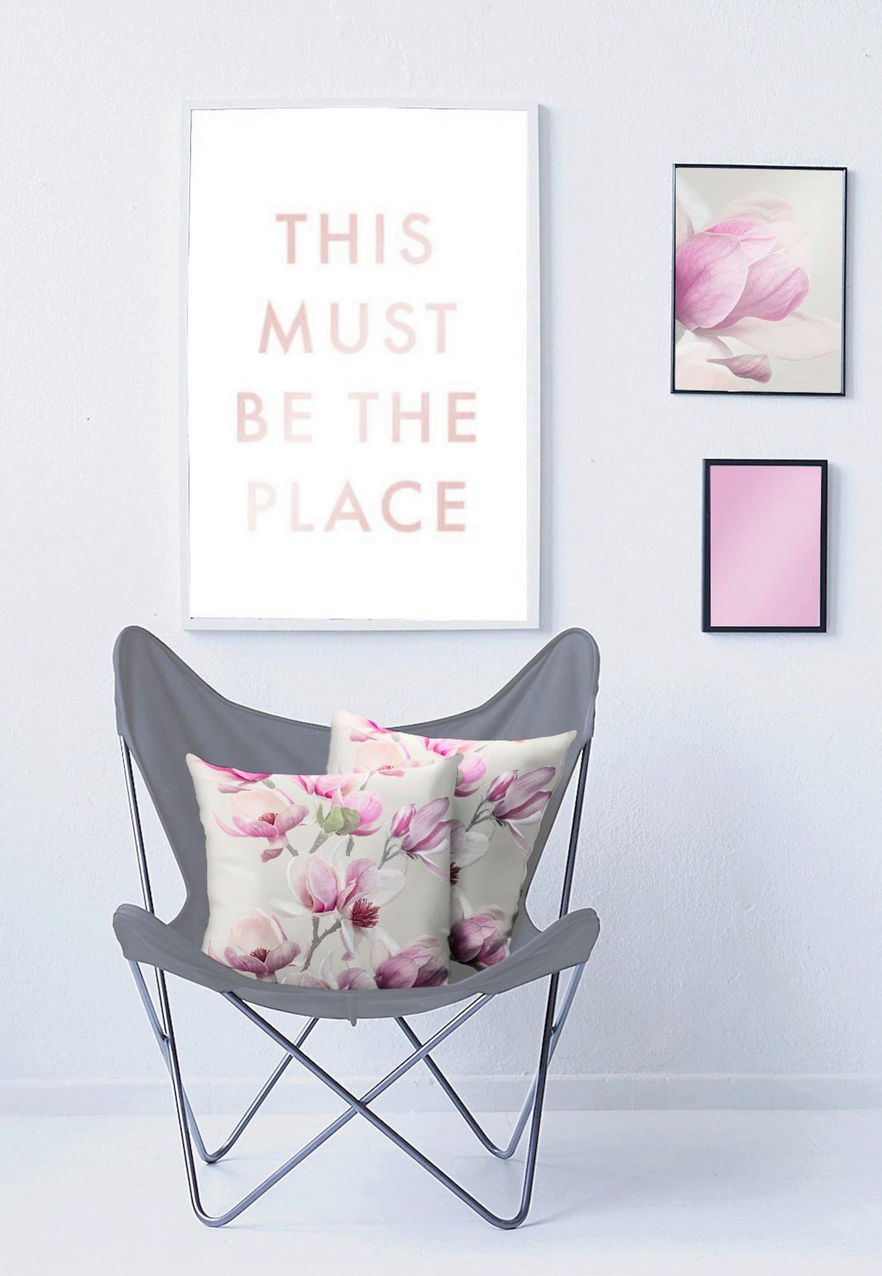 ZIERKISSEN  48/48 cm   - Mauve/Hellgrau, Basics, Textil (48/48cm) - Esposa