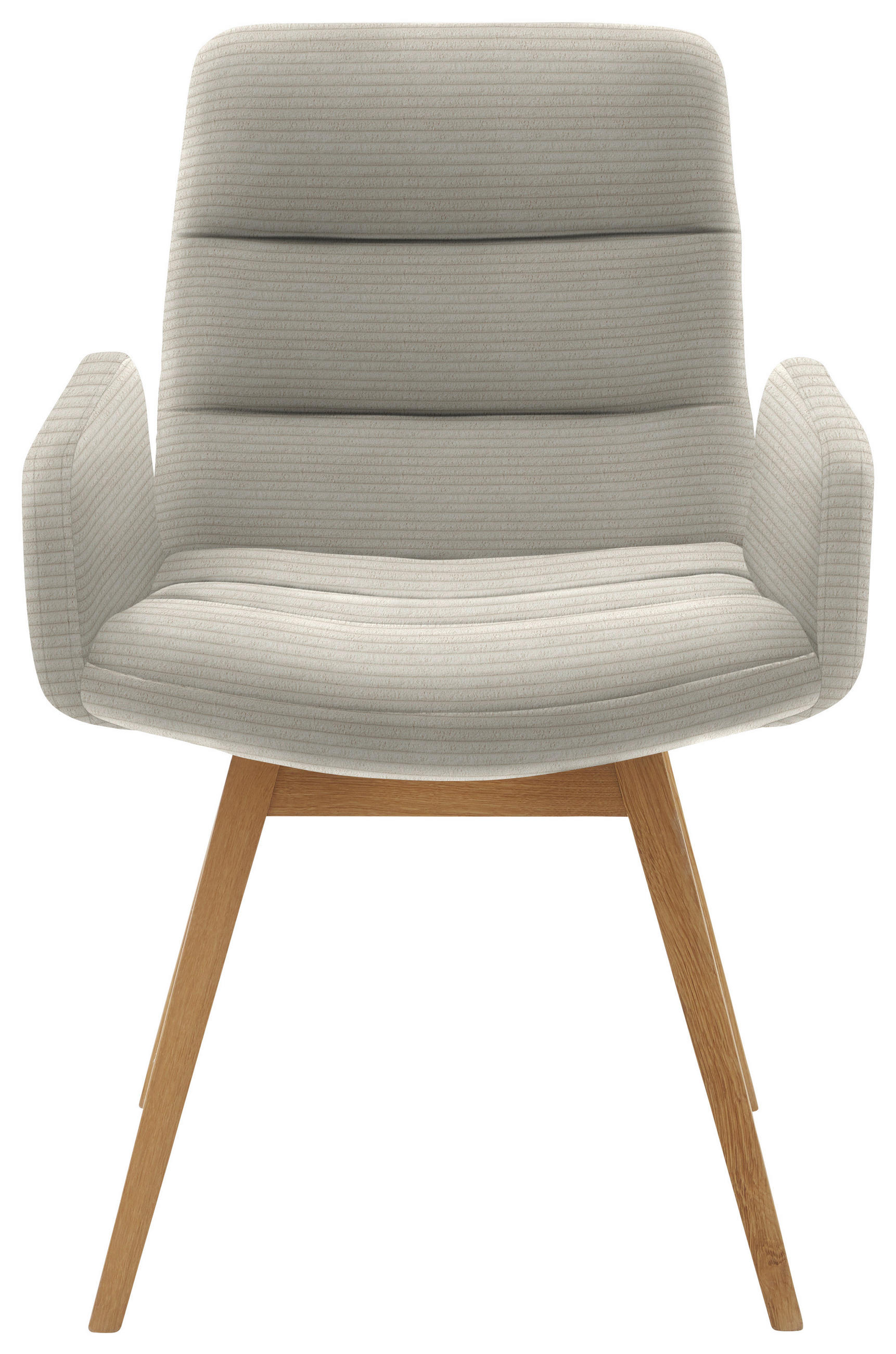 ARMLEHNSTUHL  in Cord  - Naturfarben, Design, Holz/Textil (61/88/66cm) - Dieter Knoll