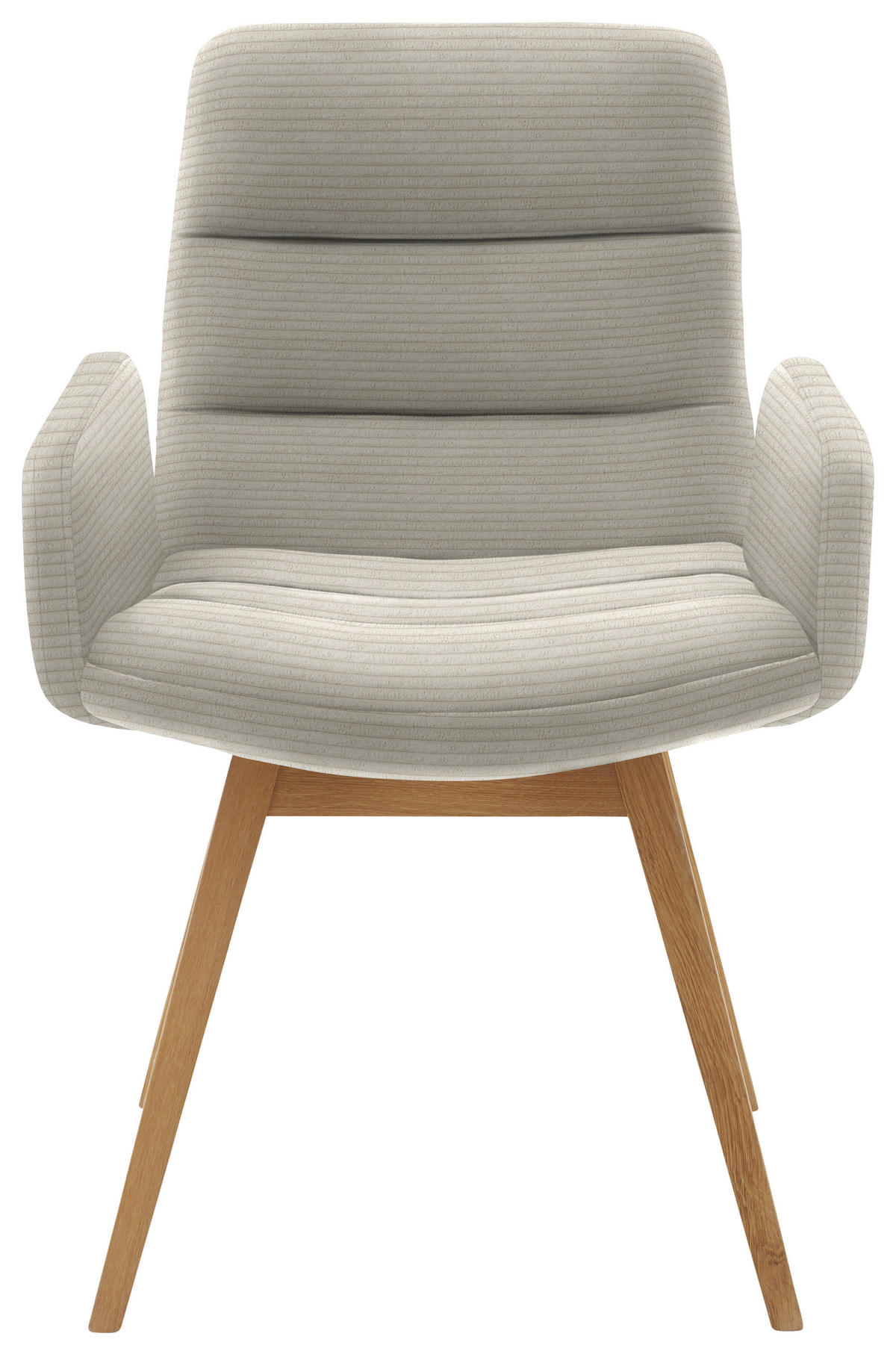 ARMLEHNSTUHL  in Cord  - Naturfarben, Design, Holz/Textil (61/88/66cm) - Dieter Knoll
