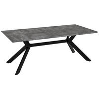 COUCHTISCH 120/60/45 cm rechteckig Hellgrau  - Hellgrau/Schwarz, Design, Holzwerkstoff/Metall (120/60/45cm) - Livetastic
