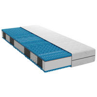 TAŠTIČKOVÝ MATRAC, 90/200 cm - biela, Basics, textil (90/200cm) - Sleeptex