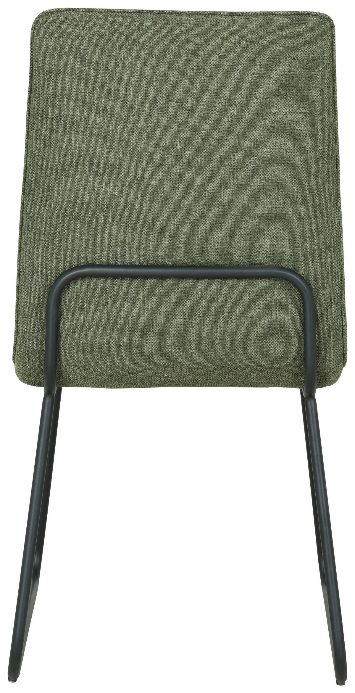 STUHL  in Eisen Leinenoptik Metall, Textil  - Schwarz/Grün, Design, Textil/Metall (48/90/63cm) - Xora