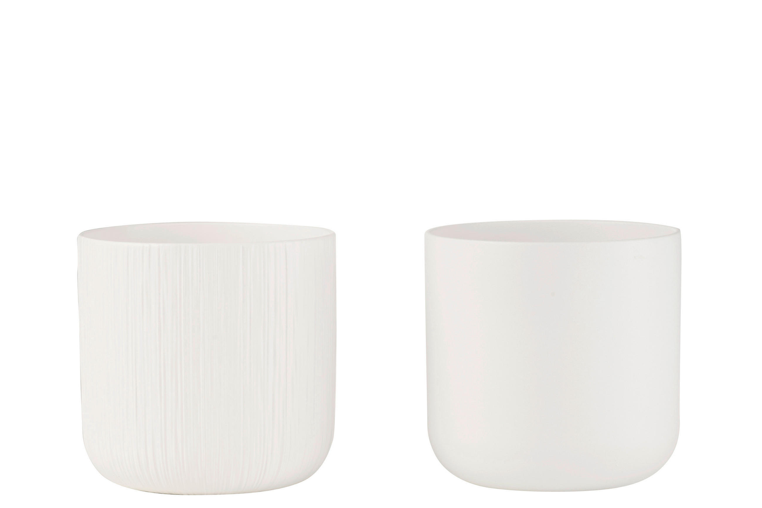 ÜBERTOPF - Weiss, Basics, Keramik (20,5/20,5/20cm)