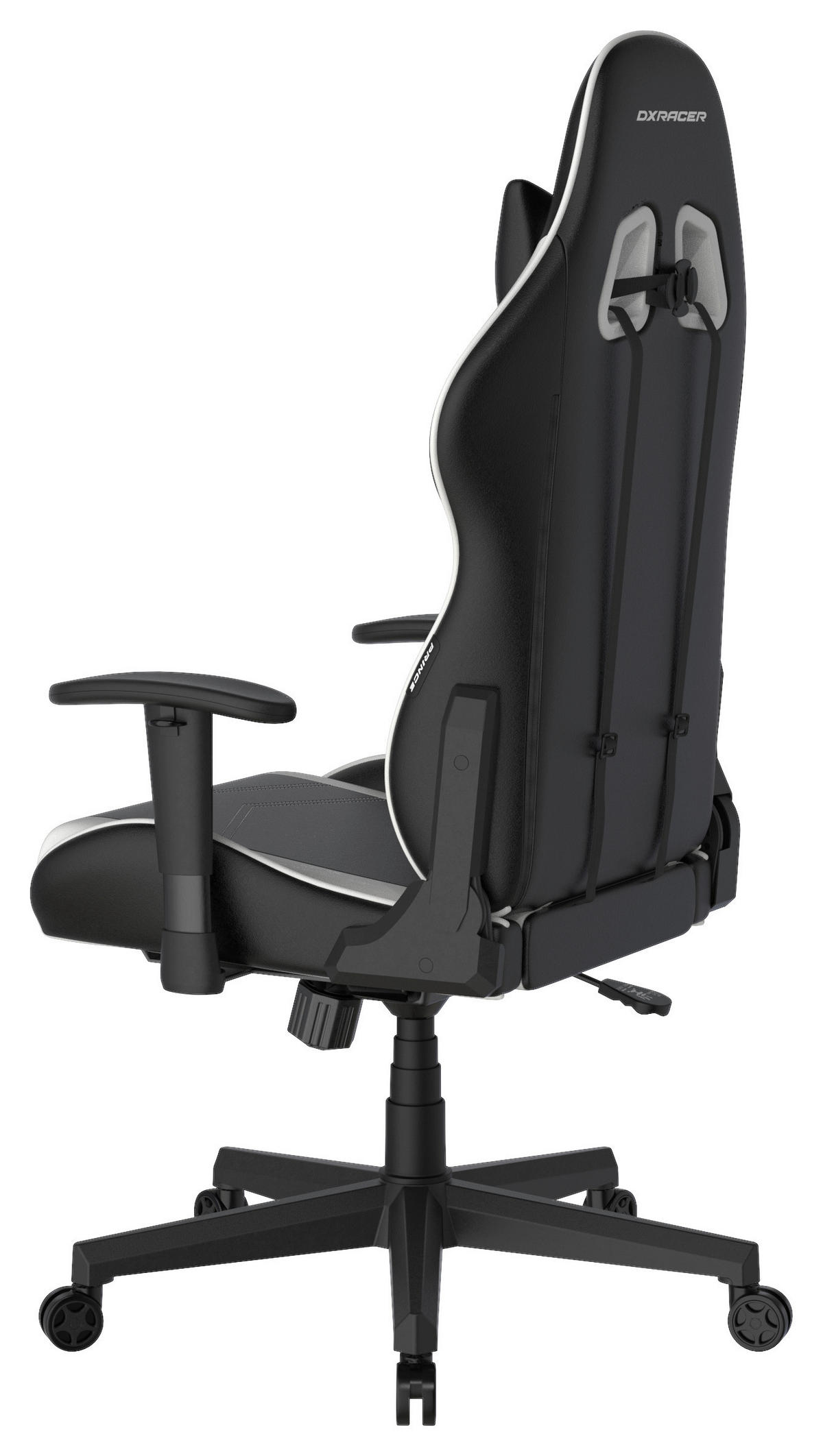 GAMINGSTUHL Weiß, Schwarz Kunststoff, Textil   - Schwarz/Weiß, MODERN, Kunststoff/Textil (67/126/67cm) - Dxracer