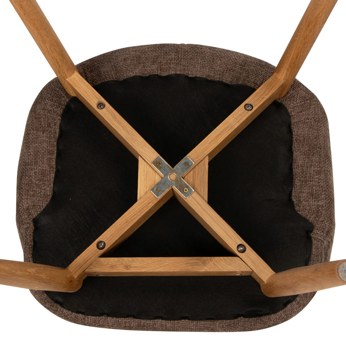 ARMLEHNSTUHL in Holz, Textil Naturfarben, Hellbraun  - Hellbraun/Naturfarben, MODERN, Holz/Textil (55/82/57cm) - Livetastic