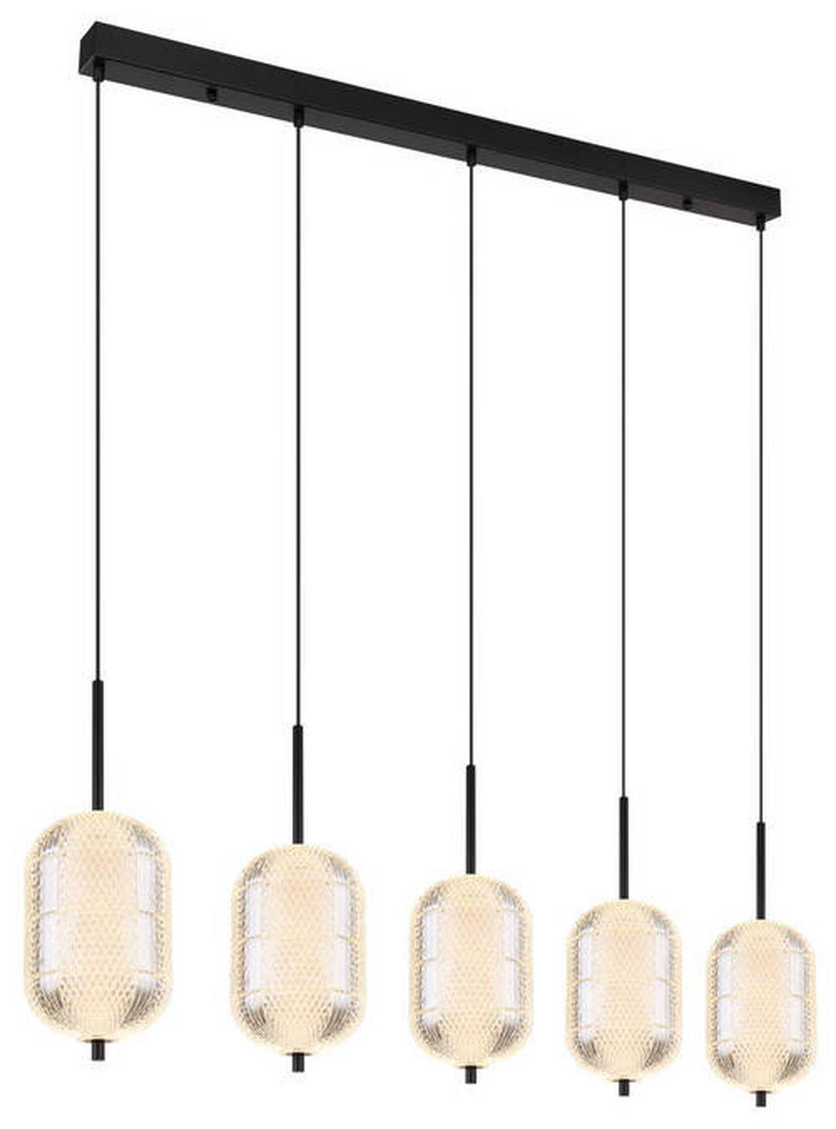 VISEČA LED-SVETILKA   //3000-6500 K/230 V/ - črna/prozorno, Konvencionalno, kovina/umetna masa (118/15/120cm) - Globo