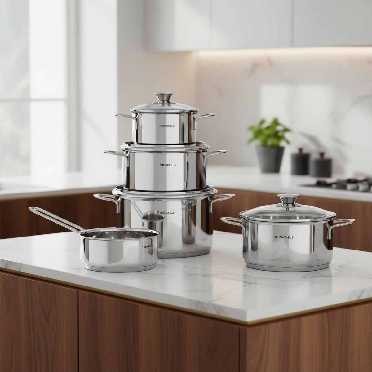GRYT- OCH KASTRULLSET Reflection 5 delar  - Basics, metall - Henckels by ZWILLING