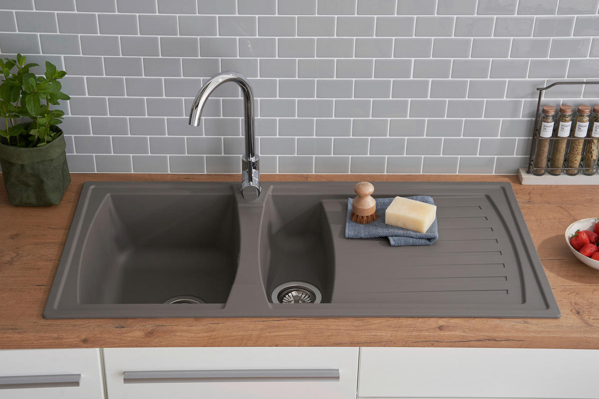 DISKHO 1712BOSTON100X50G  - grå, Trend, glas/plast (100/20/50cm) - Respekta