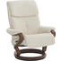 RELAXSESSEL in Leder Weiß - Creme/Braun, Design, Leder/Holz (79/83/106cm) - Himolla RELAXSESSEL in Leder Weiß - Creme/Braun, Design, Leder/Holz (79/83/106cm) - Himolla