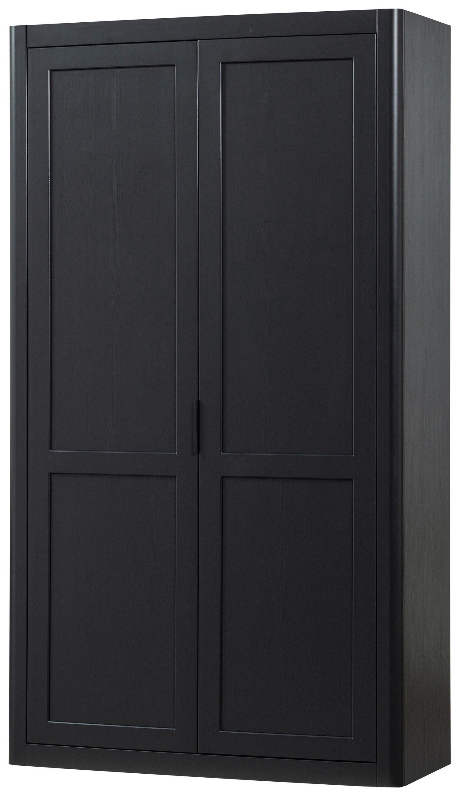 MEHRZWECKSCHRANK 120/217/48 cm  in Schwarz  - Schwarz, Design, Holz (120/217/48cm) - Livetastic