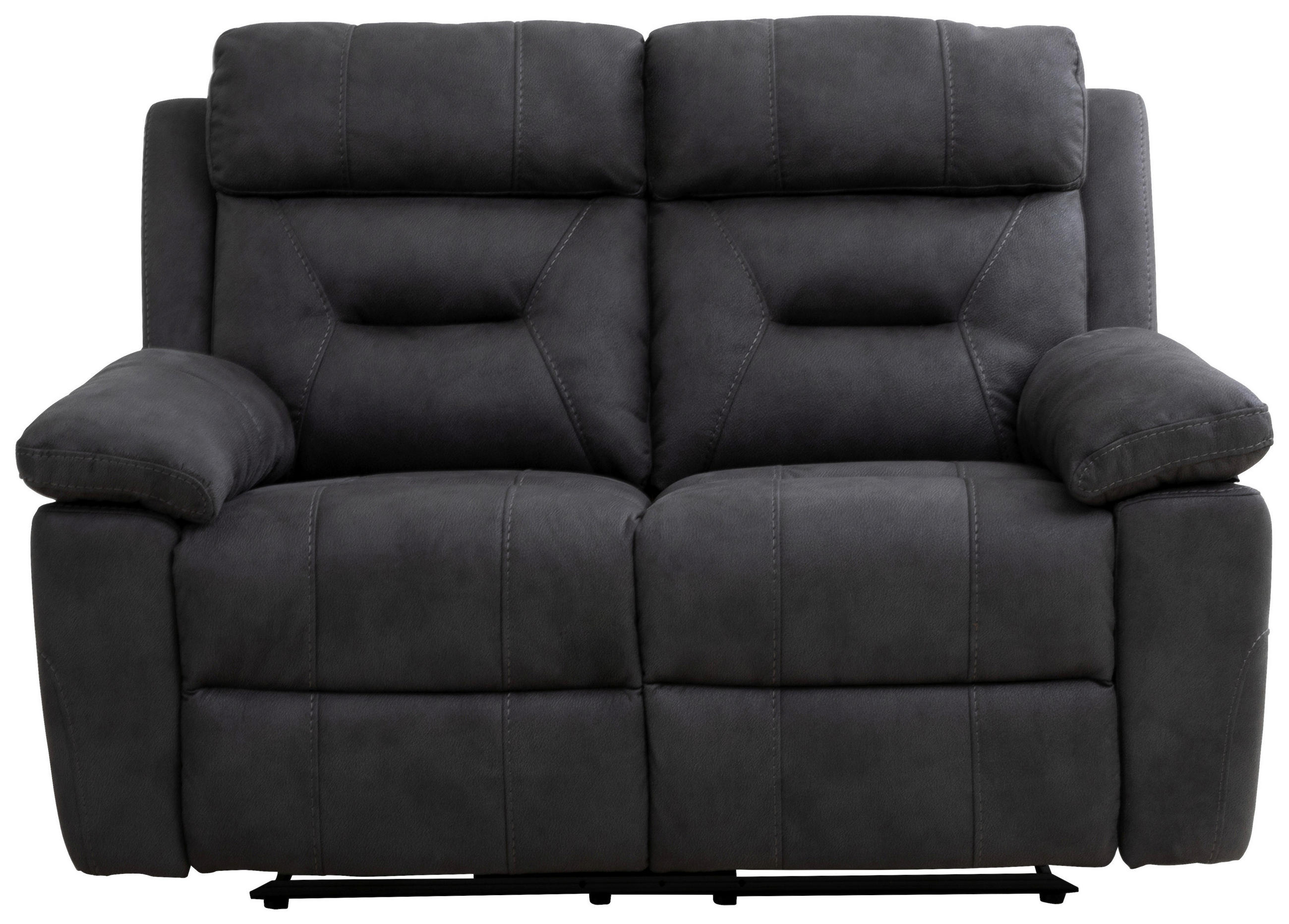 SOFFA i mikrofiber grå  - grå/svart, Klassisk, trä/textil (145/99/95cm) - Cantus