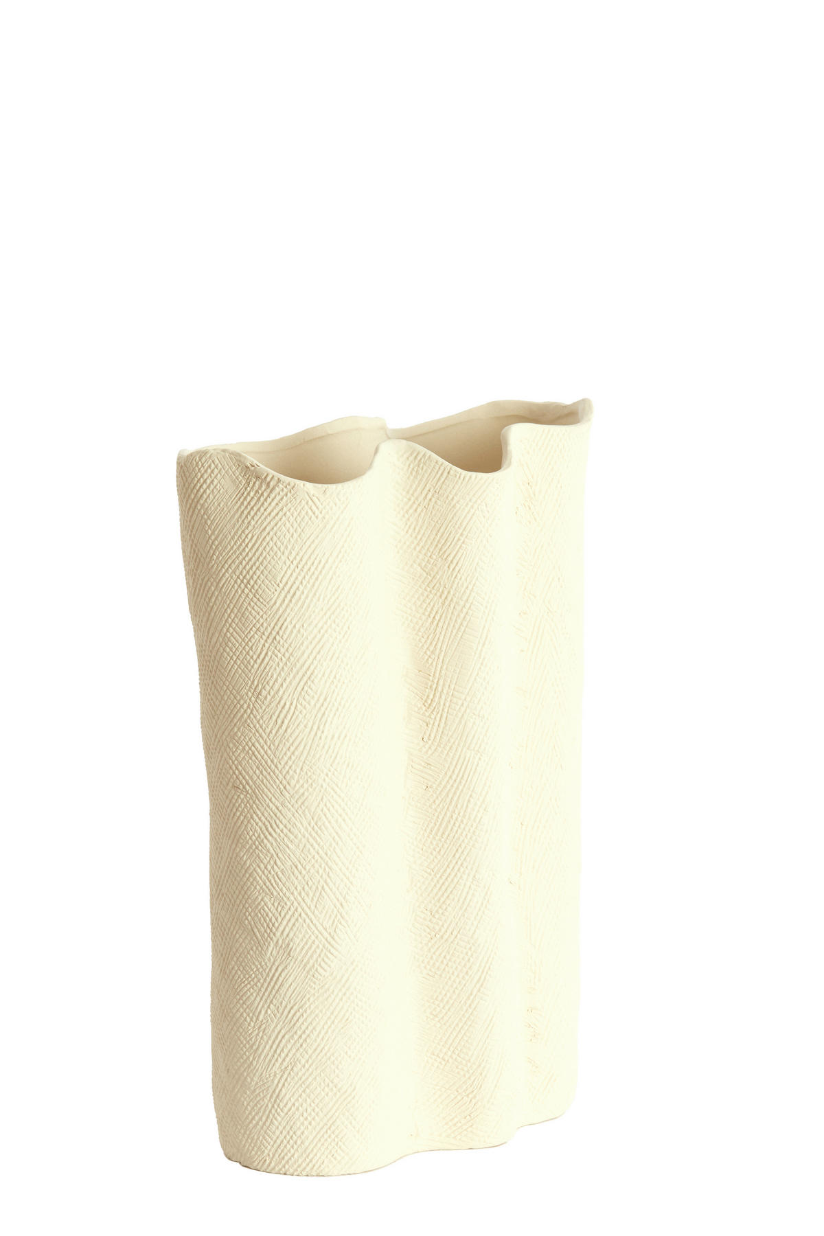 DEKOVASE  - Creme, Basics, Keramik (26/14/40cm) - Light & Living