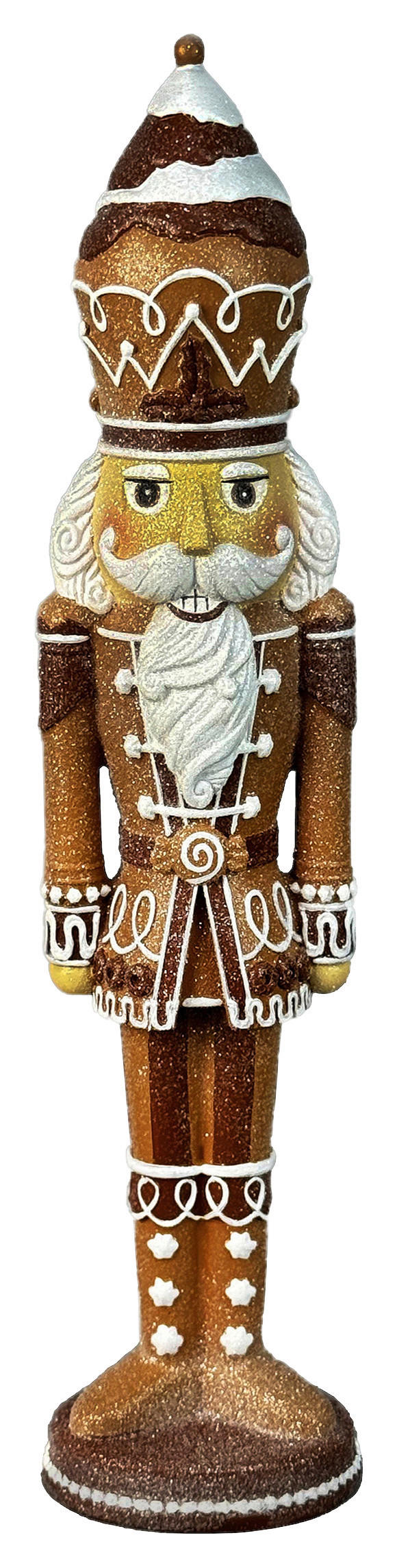 NUSSKNACKERFIGUR - Braun/Weiß, Trend, Kunststoff (8,5/7/37cm)