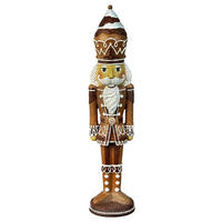 NUSSKNACKERFIGUR - Braun/Weiß, Trend, Kunststoff (8,5/7/37cm)