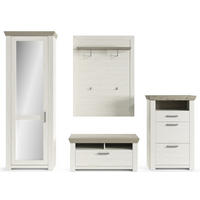 GARDEROBE 4-teilig  in 275/206,6/51,2 cm  - Eichefarben/Pinienfarben, Basics, Holzwerkstoff (275/206,6/51,2cm) - SetOne by Musterring