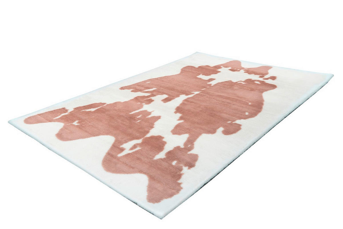 HOCHFLORTEPPICH 120/160 cm Rabbit Animal Taupe / Weiß Weiß, Taupe  - Taupe/Weiß, KONVENTIONELL, Textil (120/160cm)