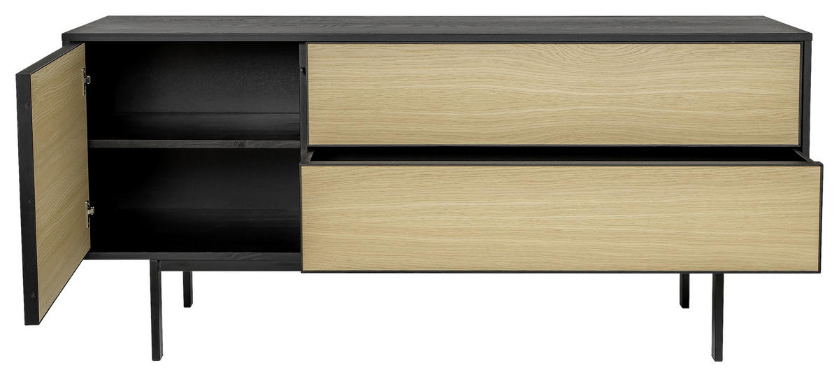 LOWBOARD  in 180/60/45 cm  - Eichefarben/Eschefarben, Design, Holz/Holzwerkstoff (180/60/45cm) - MID.YOU