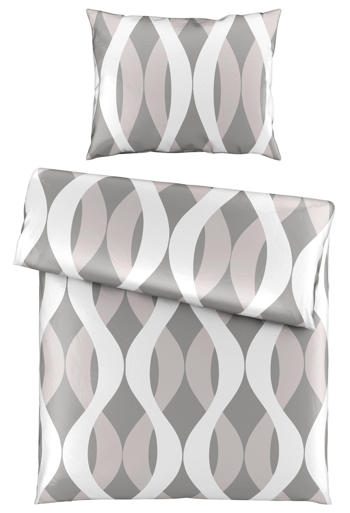 POSTEĽNÁ BIELIZEŇ, mikrovlákno, sivá, 140/200 cm - sivá, Konventionell, textil (140/200cm) - Boxxx