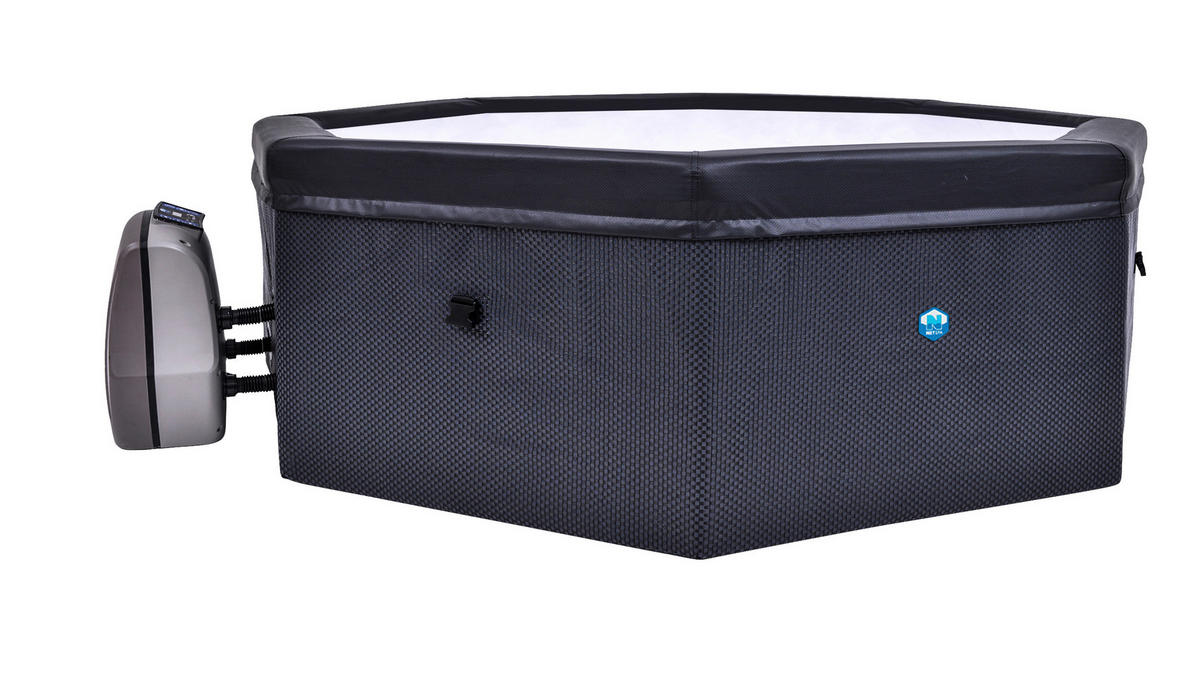 WHIRLPOOL NETSPA OCTOPUS  SP-OCT165B 193/73 cm  - Schwarz, Basics, Kunststoff/Metall (193/73cm)