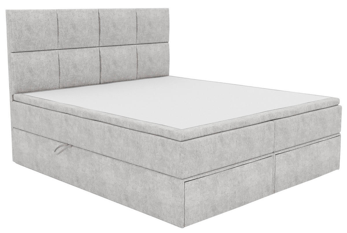 BOXBETT 140/200 cm  in Weiß  - Schwarz/Weiß, KONVENTIONELL, Kunststoff/Textil (140/200cm) - Boxxx