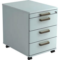 ROLLCONTAINER Grau  - Alufarben/Grau, KONVENTIONELL, Holzwerkstoff/Kunststoff (42,8/59/56cm) - Venda