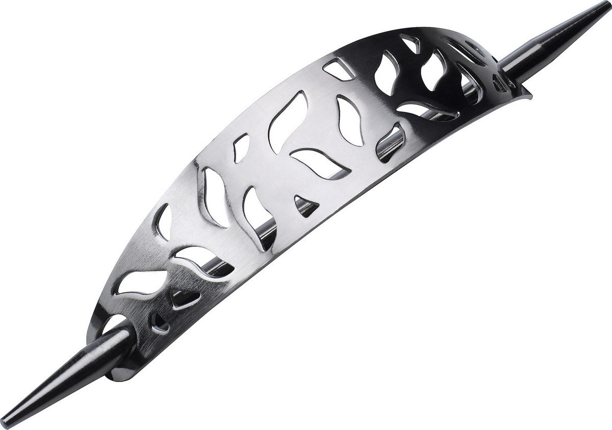 DEKORAČNÍ SPONA - antracitová, Konvenční, kov (21/16cm) - Homeware