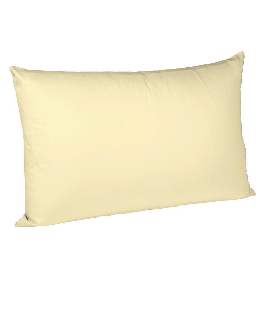 OBLIEČKA NA VANKÚŠ, 40/40 cm, bavlna - svetložltá, Basics, textil (40/40cm) - Fleuresse
