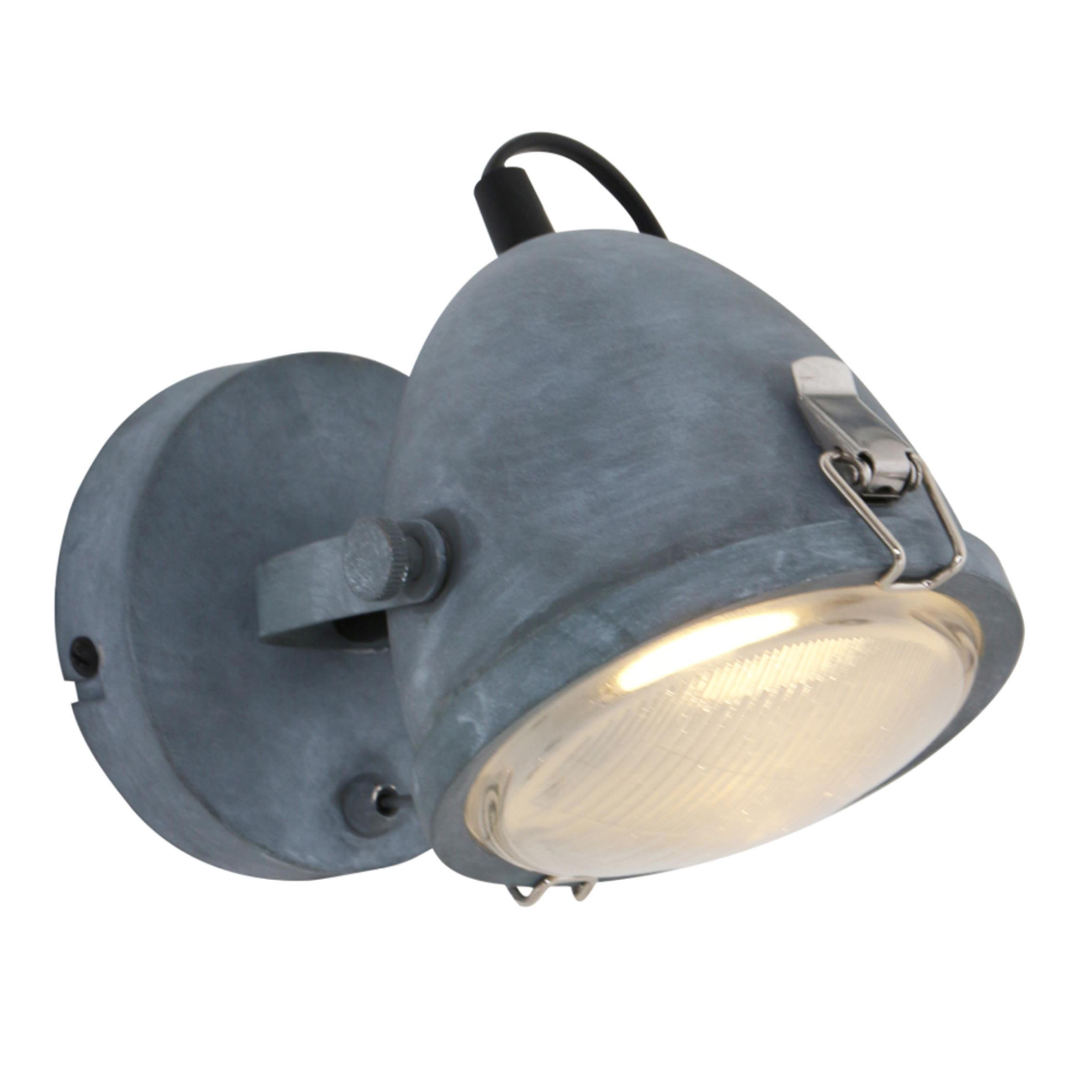 WANDLEUCHTE - Grau, Basics, Glas/Metall (19/19/11cm)