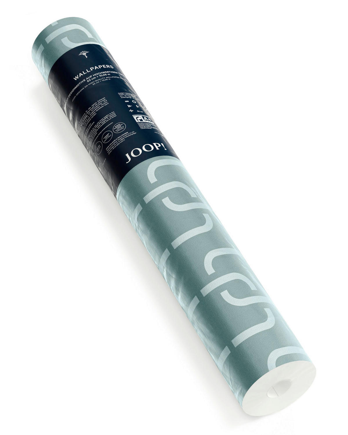 VLIESTAPETE 10.05 m J! CHAINS  - Türkis, Design, Textil (53/1005cm) - Joop!