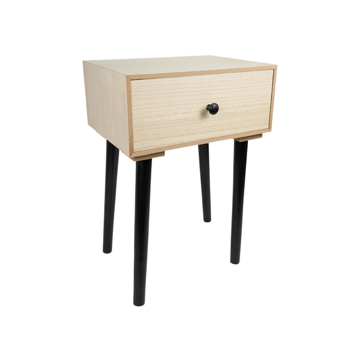 ORMARIĆ  crna, bež  drvo, drvni materijal     - bež/crna, Basics, drvni materijal/drvo (35/26/50cm)